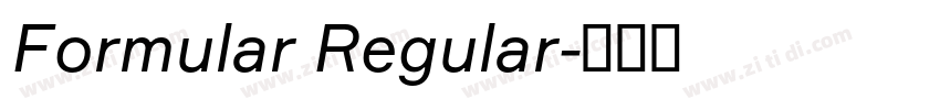 Formular Regular字体转换